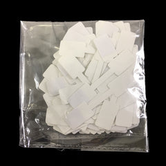 100pcs Paper Tags Stickers Blank Labels Ring Necklace Display Card Self Sticker