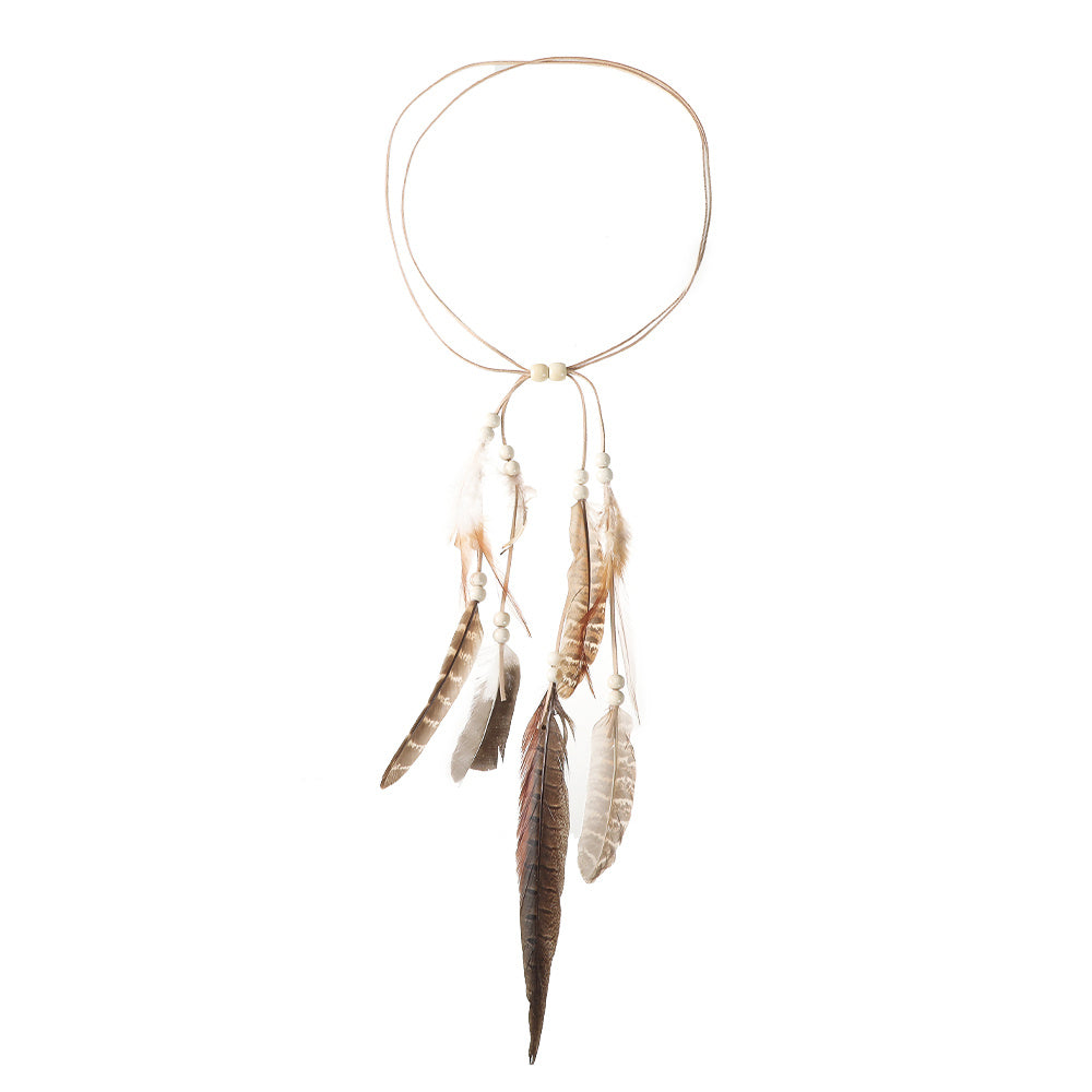 Bohemia Style Feather Headband Hippie Headwear Girls Accessories