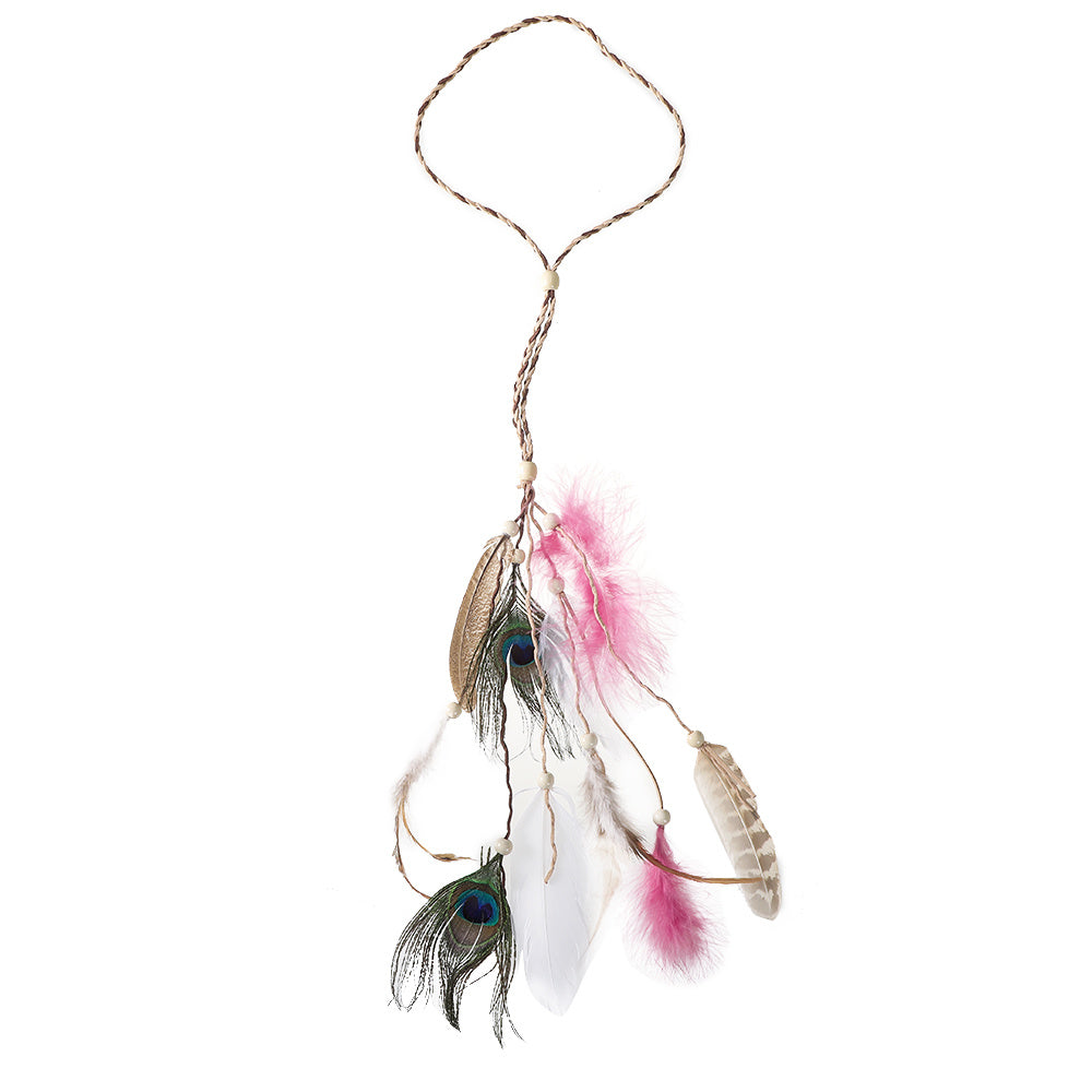 Bohemia Style Feather Headband Hippie Headwear Girls Accessories