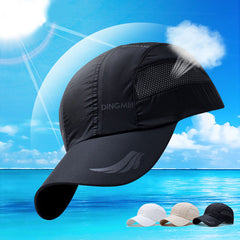 Men's Quick Dry Sports Baseball Cap Snapback Hat