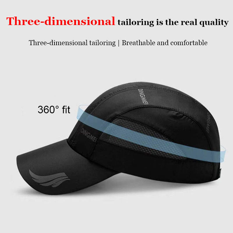 Men's Quick Dry Sports Baseball Cap Snapback Hat