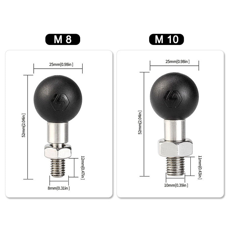 M8 M10 Motorcycle Rearview Mirror Phone Holder
