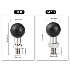 M8 M10 Motorcycle Rearview Mirror Phone Holder