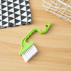 1pc Handheld Cleaning Brush for Windows Doors Kitchen Tracks