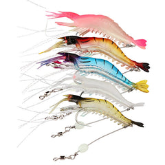 Bionic Shrimp Lure 54in Soft Craw Bait Freshwater Saltwater Fishing