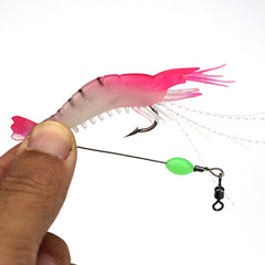Bionic Shrimp Lure 54in Soft Craw Bait Freshwater Saltwater Fishing