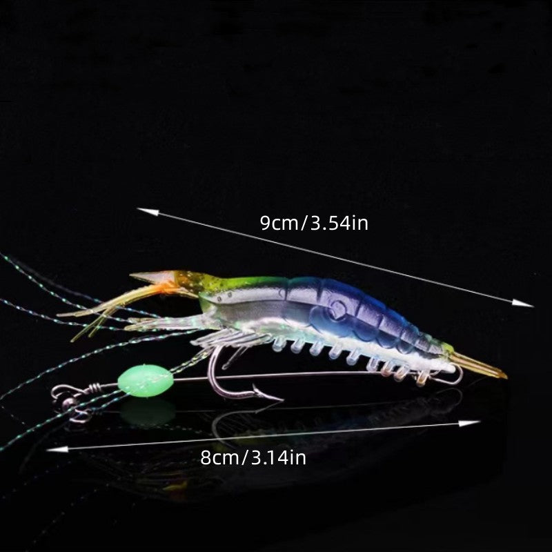 Bionic Shrimp Lure 54in Soft Craw Bait Freshwater Saltwater Fishing