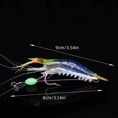 Bionic Shrimp Lure 54in Soft Craw Bait Freshwater Saltwater Fishing
