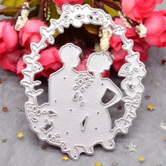 Wedding Bride & Groom Cutting Dies Metal Die Cuts DIY Scrapbooking Card Making