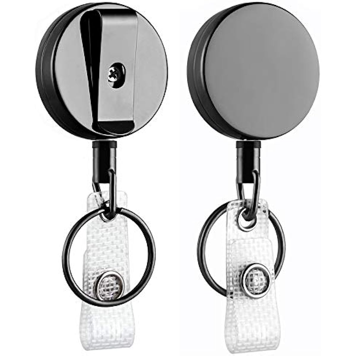 Men's Metal Retractable Key Chain Key Ring