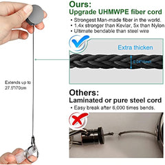 Men's Metal Retractable Key Chain Key Ring