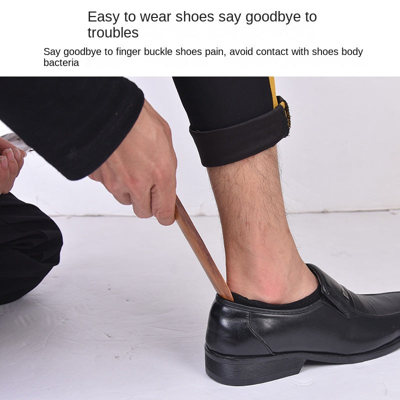 Solid Wood Shoehorn Portable Shoehorn For Indoor Household