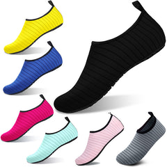 Women's Striped Water Socks Quick Drying Barefoot Beach Wading Shoes