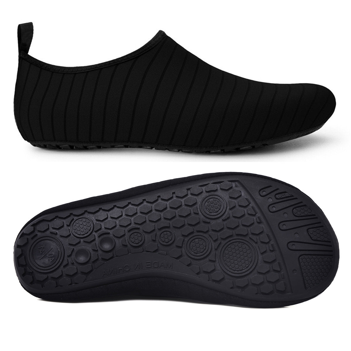 Women's Striped Water Socks Quick Drying Barefoot Beach Wading Shoes