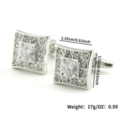 1 Pair Business Party Cufflinks Gift Set