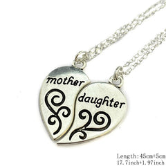 Mother Daughter Necklace Set Gift Heart Necklaces Mommy And Me Matching
