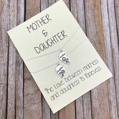Mother Daughter Necklace Set Gift Heart Necklaces Mommy And Me Matching