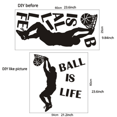 Basketball Wall Sticker - Bring the Game Home!