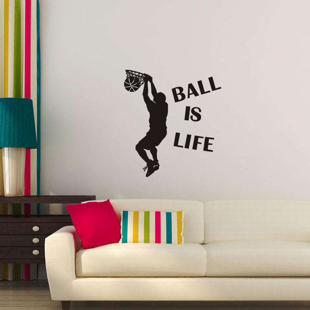 Basketball Wall Sticker - Bring the Game Home!