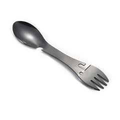5-in-1 Outdoor Cutlery Bottle Opener Picnic Spoons Forks Stainless Steel