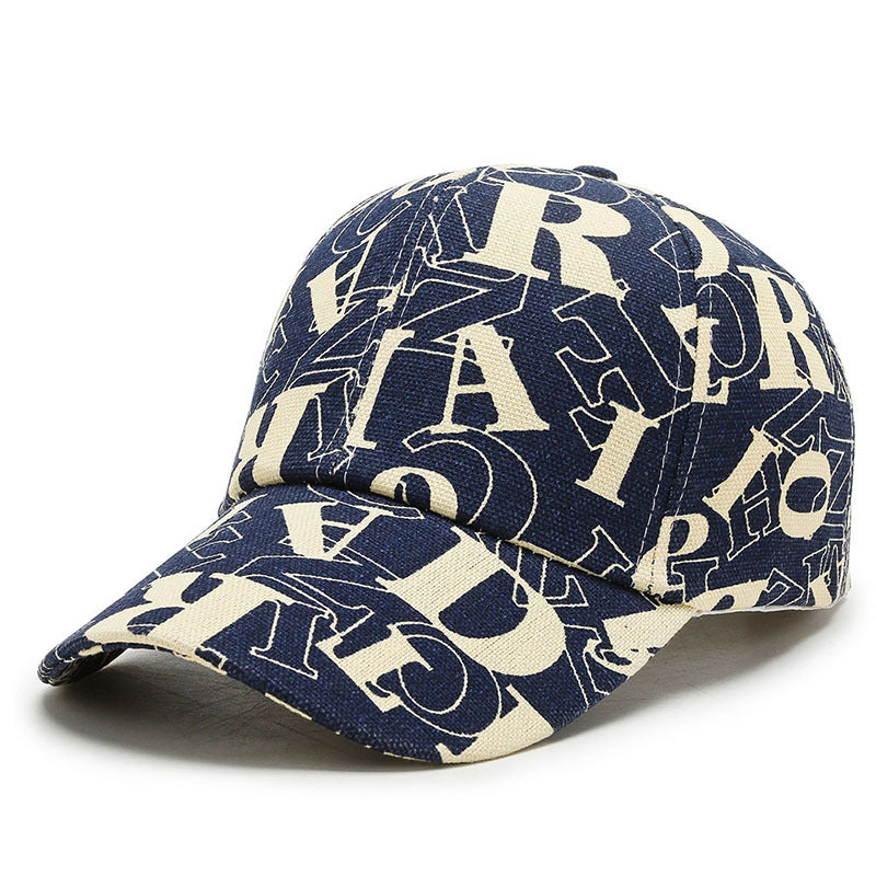Graffiti Print Baseball Cap Outdoor Cotton Sun Hat