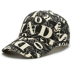Graffiti Print Baseball Cap Outdoor Cotton Sun Hat