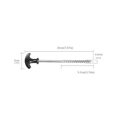 Tent Setup Spiral Ground Nails for Secure Camping