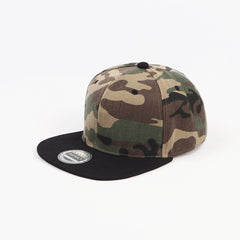 Camouflage Flat Brim Baseball Cap Hip Hop Hat