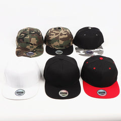 Camouflage Flat Brim Baseball Cap Hip Hop Hat