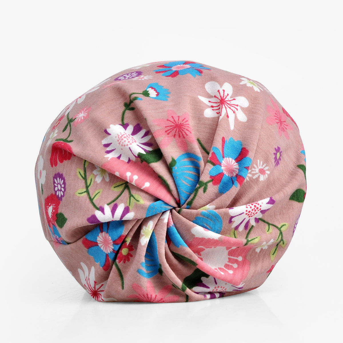 Flower Print Slouchy Beanie Lightweight Skull Cap