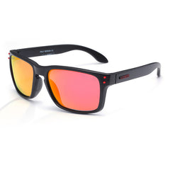 Men's Polarized Sports Sunglasses with Studded Design