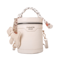 Girls Silk Scarf Bucket Bag Shoulder Bag Princess Crossbody Bag