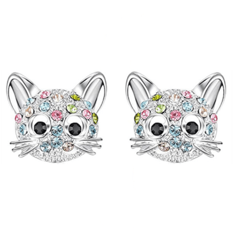 Cat Stud Earrings, Decorative Accessories, Gift For Girls