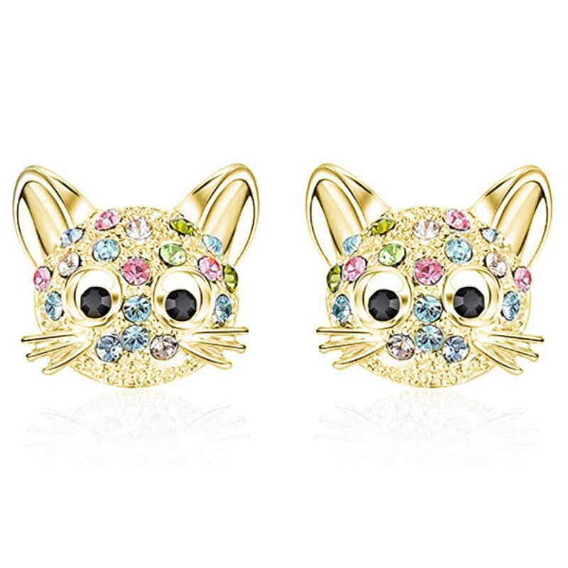 Cat Stud Earrings, Decorative Accessories, Gift For Girls