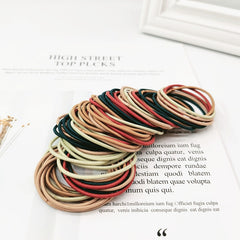 100pcs Colorful Elastic Hair Ties for Girls