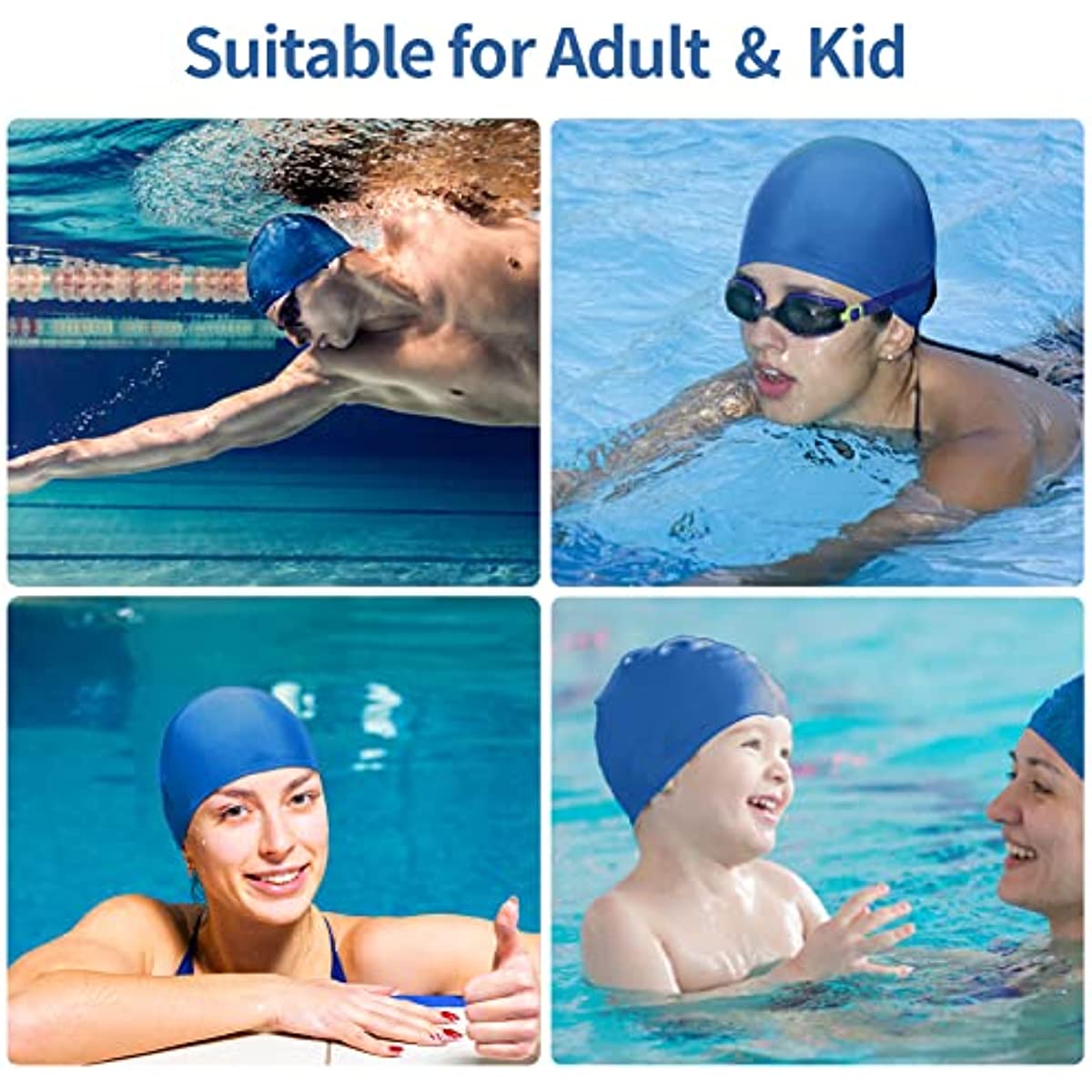 Durable Unisex Swimming Cap, Stay Comfortable in Pool