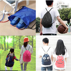 Portable Sports Gym Bag Nylon Drawstring Bags Riding Backpack