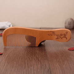 Large Peach Wood Comb Anti Static Portable Cosmetic Comb Gift Comb