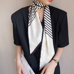Casual Silk Long Ribbon Skinny Scarf Headband Handbag Handle Charm Gift