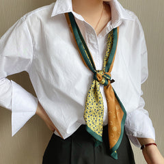 Casual Silk Long Ribbon Skinny Scarf Headband Handbag Handle Charm Gift