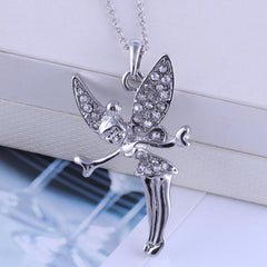 Plated Fairy Pendant Necklace for Girls