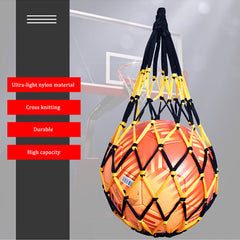 Football Net Bag Portable Nylon Storage for Soccer Basketball and Volleyball