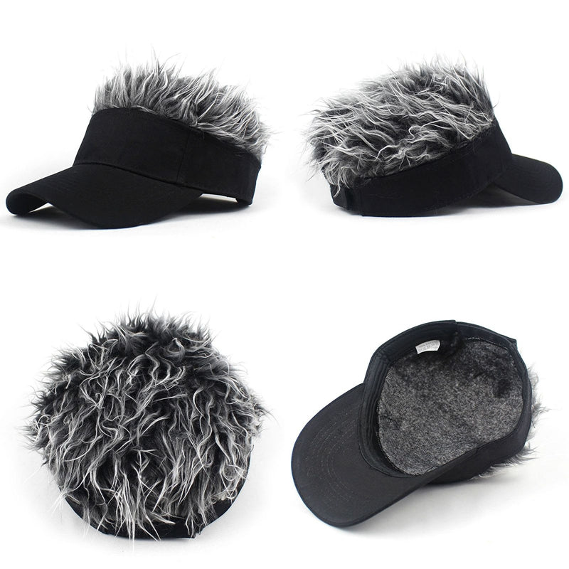 Hip Hop Wig Baseball Cap Adjustable Visor Hat Lightweight Breathable Sun Hat