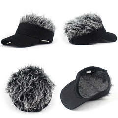 Hip Hop Wig Baseball Cap Adjustable Visor Hat Lightweight Breathable Sun Hat