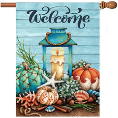 Starfish Wooden Fall Garden Flag Decorative Yard Flags