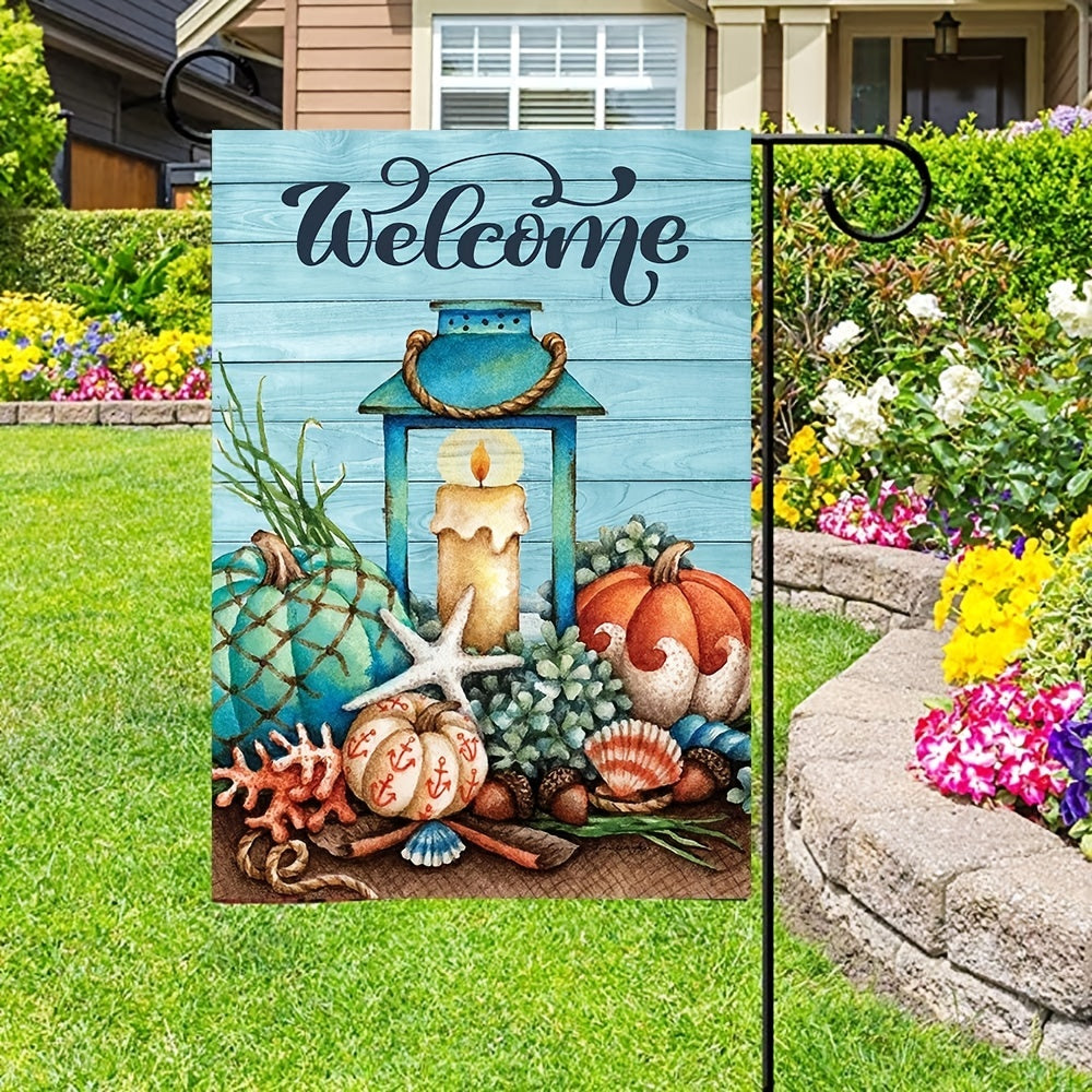 Starfish Wooden Fall Garden Flag Decorative Yard Flags