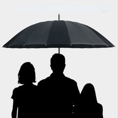 24K Leather Handle Straight Rod Umbrella Golf Umbrella