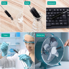 10pcs Stainless Steel Bottle Brushes Straw Cleaning Brush