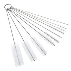 10pcs Stainless Steel Bottle Brushes Straw Cleaning Brush