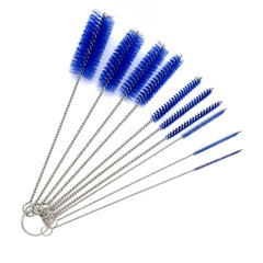 10pcs Stainless Steel Bottle Brushes Straw Cleaning Brush